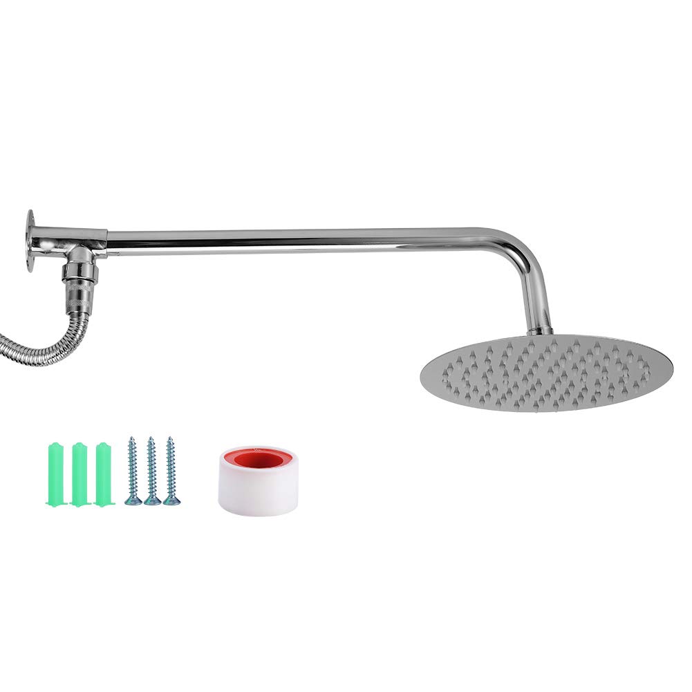 Atyhao High Pressure Shower Head, 8 Inch Rain Showerhead Modern Stainless Steel Rainfall Shower Head(Shower Head Set)