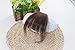 Ugeat Front Fringe Clip in Hair Extensions Dark Brown #2 One Piece Striaght Air Fringe Hair Piece Accessories with Hair Temples