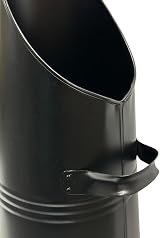 Trendi Heavy Duty Coal Hod Bucket Scuttle Black Metal Fireplace Fire Side Ash view 3