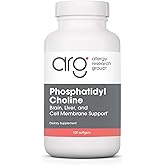 Allergy Research Group Phosphatidyl Choline Supplement - Lecithin Capsules, Digestive Enzymes for Liver, Fat Digestion Support, Choline Supplements for Fatty Liver, 1540mg Softgels - 100 Count