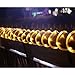 Solar Rope Lights, 33ft, Waterproof, 100leds, 1.2 V, Portable, with Light Sensor, Outdoor Rope Lights, Ideal for Christmas, Wedding, Party (Warm White)