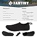 CIOR Water Shoes Barefoot Quick-Dry Aqua Yoga Socks Slip-On for Men Women KidsSX-Black-42/43