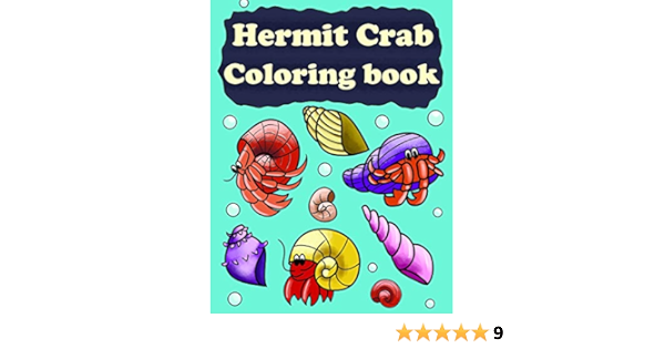 Hermit Crab Coloring Book Hermit Crab Book For Kids Underwater Eldoris 9798646533402 Amazon Com Books