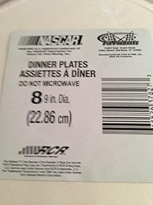 NASCAR DINNER Plate 8 ct