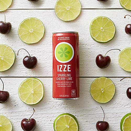 IZZE Cherry Lime Straight Pack 8.4 Ounce 24 Count Cans, 24 Count