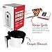 DASH Compact Air Fryer Oven Cooker with Temperature Control, Non-stick Fry Basket, Recipe Guide + Auto Shut off Feature, 2 Quart - White