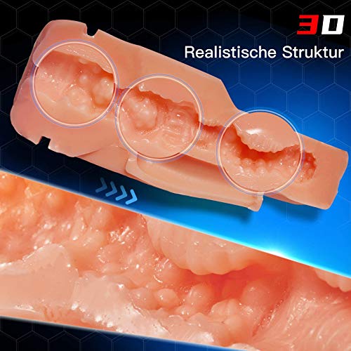 Moruioy Anal Masturbator Cup, 3D Realistische Anus masturbieren Mann, Manuelle Cup-Masturbatoren, Silikon Sexspielzeug für männer, Erotik