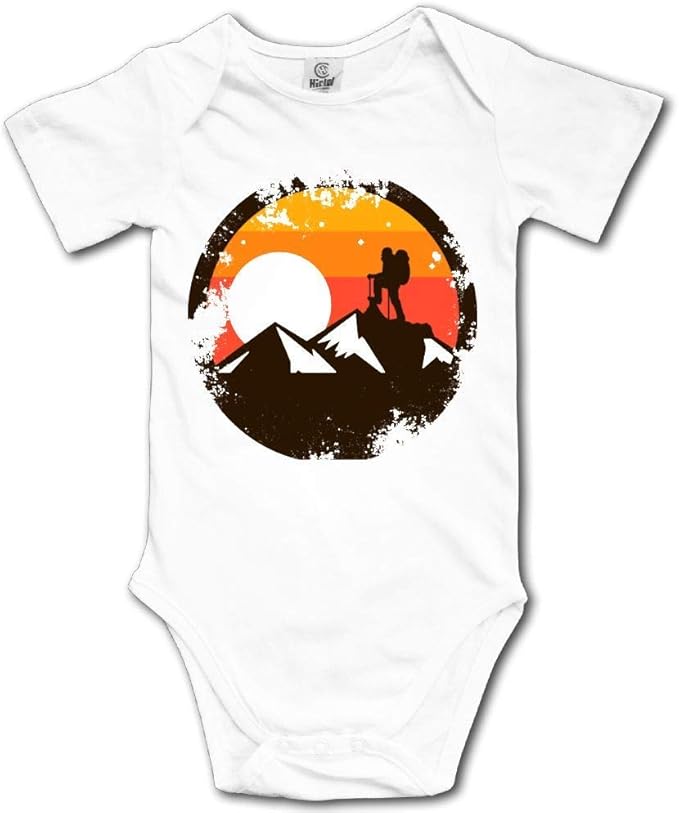 Vintage Rock Climbing Mountain Climbing Newborn Baby Outfit Onesies