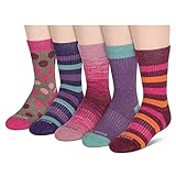 WOOL IQ GIRLS MERINO CREW 5 PACK