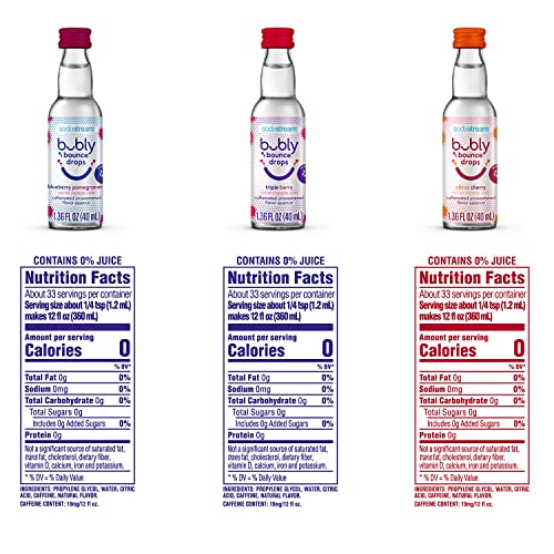 Glass Dropper Pipettes For SodaStream - 3-Pack Bubly Drops Flavor Dispensers For Soda Makers