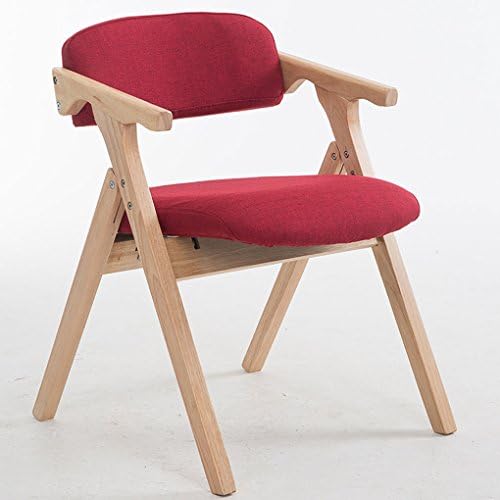 HJHY® Nordic Solid wood dining chair modern Simple fashion Cloth Folding chair Leisure adult armchair computer chair Household correct sitting posture ( Color : #4 )