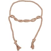 BESPORTBLE Gothic Style Pastor Waist Belt Braided Rope Belt for Cosplay Costume Long Decorative Waist Cord for Robes Trousers and Clerical Attire