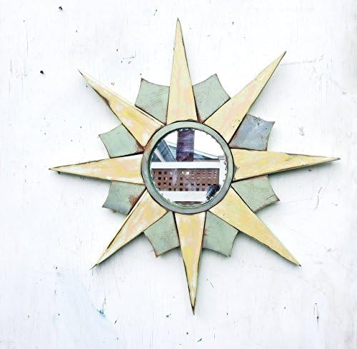 Sunburst Mirror, Reclaimed Wood Art, Starburst Mirror