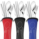 Arroyner 3 Pack Reusable Flatware Sets