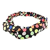 Weixinbuy Women's Floral Print Twist Knot Elastic Wrap Headbands