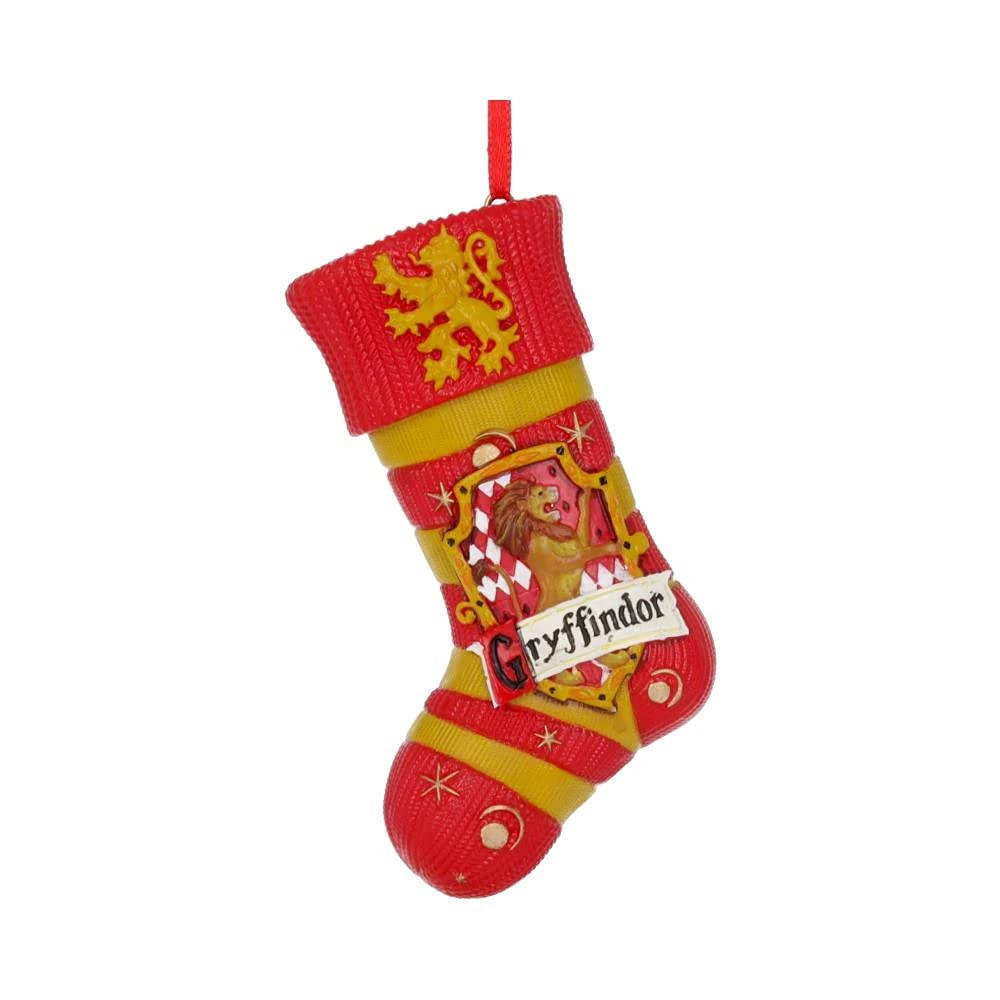 Nemesis Now Officially Licensed Harry Potter Gryffindor Stocking Hanging Ornament, Red
