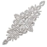 Rhinestone Applique hand Crystal Bridal Applique for Wedding Bridesmaid Dress belt Decoration or Headpieces Garters