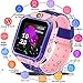 Zqtech Smart Watch for Kids GPS Tracker - IP67 Waterproof Smartwatches with SOS Voice Chat Camera Alarm Clock Digital Wrist Watch Smartwatch Girls Boys Birthday Presents