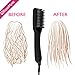 RoseMyst Hair Straightener Brush with FREE Heat Resistant Glove ,Hair Straightening Brush (450℉/230℃, Adjustable Temperature, Auto Lock, 30-min Timer, Anti-Scald)