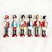 BlueSpace Christmas Nutcracker Ornaments Set Wooden Nutcrackers Hanging Decorations for Christmas Tree Figures Puppet Gifts (5