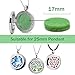 3PCS Aromatherapy Essential Oil Diffuser Locket Pandent Necklaces Mixed Style Tree of Life-Reindeer-Celtic Diffuser Necklace +12 Color Felt Pad