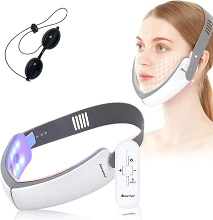 Amazon 小顔美顔器 美顔器 スキンケア 美肌 小顔ケア 顔痩せ 小顔器 顔トレーニング 3d 顔 V颜 フェイスケア Ems 自動 多機能 Waramoki 美顔器 美容器