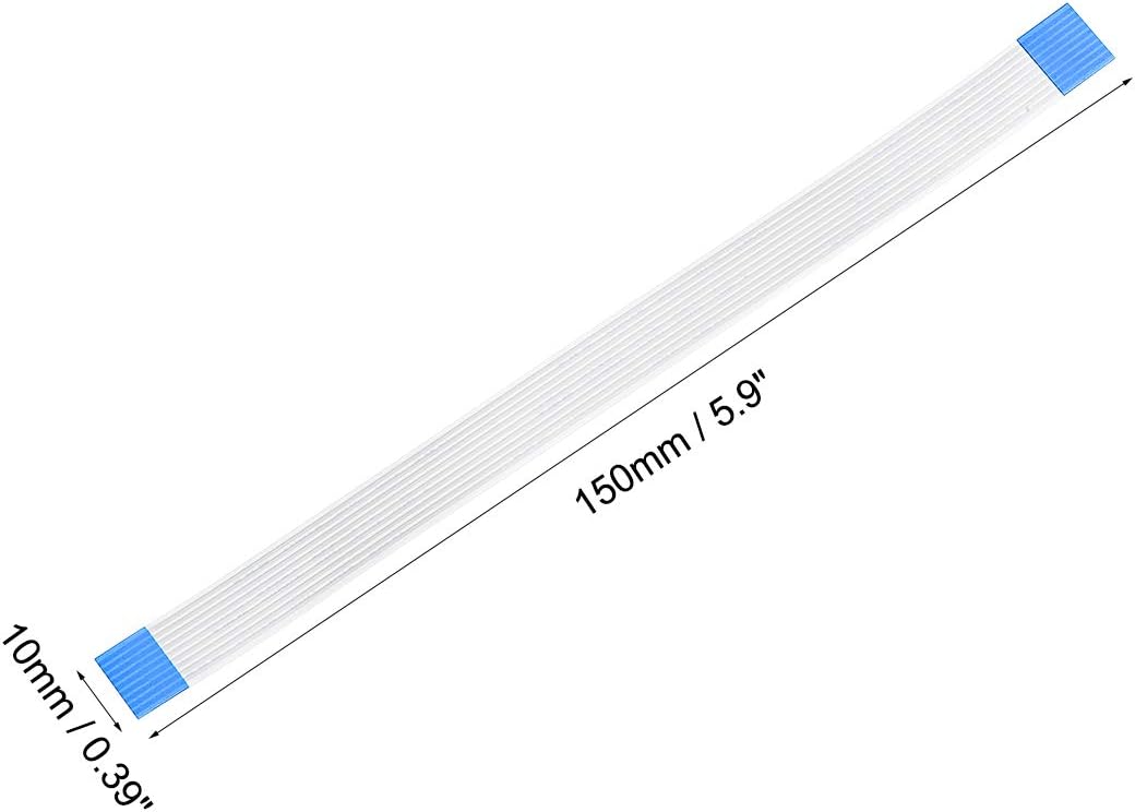 sourcing map Flexible Flat Cable,150mm 1mm Pitch 9 Pins FPC FFC Flexible Ribbon Cable for LCD TV Car Audio DVD Player 5Pcs (A type) - Image 4