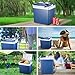 Electric Cooler and Warmer Mini Fridge for Car- 26.4 Quart/27 Cans Car Refrigerator with Automatic Locking Handle, 12V DC Thermoelectric System Portable Car Fridge for Travel, Camping and Picnic