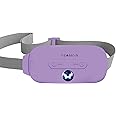 Portable Cordless Heating Pad, Electric Waist Belt Device,Fast Heating Pad with 3 Heat Levels and 3 Vibration Massage Modes, Back or Belly Heating Pad for Women and Girl(Light Purple)