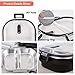 Lunch Bento Box Insulated Stainless Steel Square Food Storage Container Leakproof with Sealed Compartment for Woman Man Work (Black 2 Sealed Compartment)