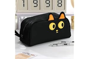 Cat Ears Stationery Bag Cute Pencil Case Large Capacity Cartoon Pen Bags Simple Storage Pounch, 23 * 11 * 8.5CM ﻿