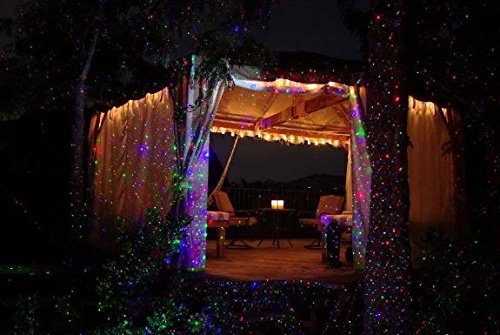 LedMAll Remote Controllable RGB Laser Outdoor Garden Landscape Light Red, Green and Blue