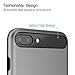 iSPECLE iPhone 8 Plus Case 5.5 inch iPhone 7 Plus Case Soft TPU Bumper Inner Layer Slim Solid PC Outer Cover Shockproof Anti-Scratch Cell Phone Case Cover for Apple iPhone 7 Plus / 8 Plus Gray
