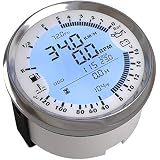 6 In 1 Multi Functional 85mm Auto GPS Speedometer Tachometer Oil Pressure Water Temp Voltmeter