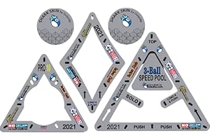 Accu-Rack Outsville Billiards Template Set (Solo, Diamond 9 & Pro 10) - Grey