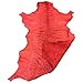 Large Genuine Red Leather Hide – Quality New Zealand Full Skin - 7 sq ft - 2-3 oz avg Thickness - Rustic Finish – Natural Veg Tan Sheepskin Material – Upholstery Fabric – Craft Projects - DIY Supply