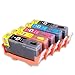 F-INK Full Refillable Ink Cartridge Replacement For HP 564 564XL Ink,Works With Photosmart 7510 7520 7525 3520 6520 D7560 C5380 C5375 C6340 C6350 C6380 D5460 D5445 C510A Printers