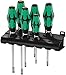 Wera Kraftform Plus 334/6 Screwdriver Set with Rack and Lasertip, 6-Pieces primary