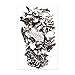 Hakuna 4 Sheets Temporary Tattoos for Men, Lion/Unicorn/Owl/Sparrow Fake Tattoo Stickers