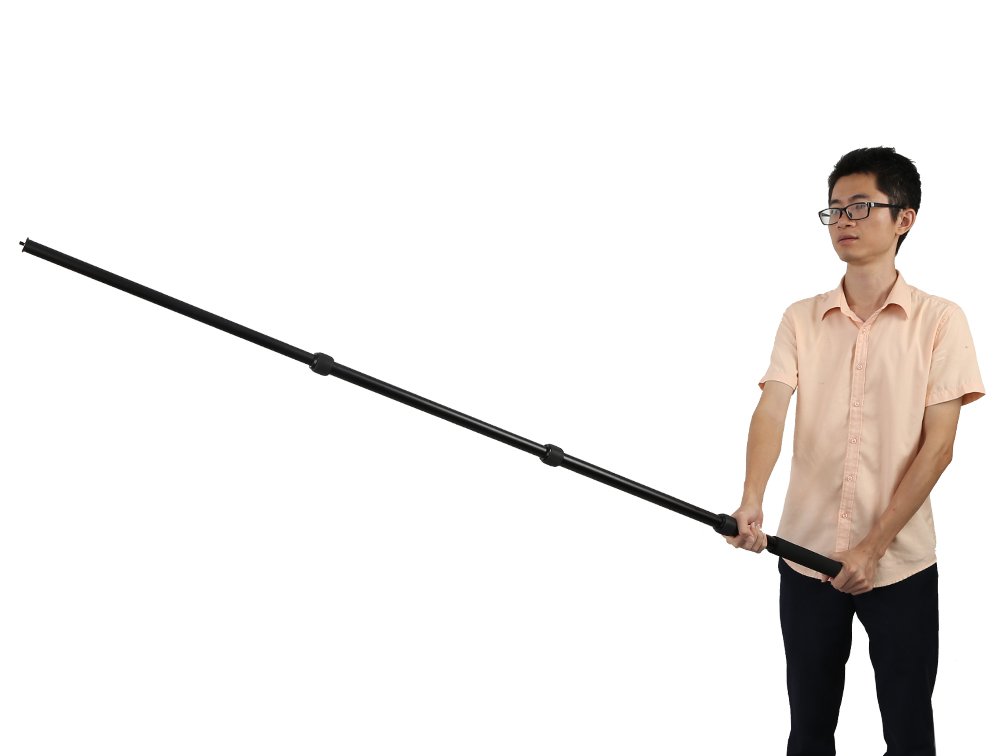 Koolertron Lightweight Boom pole with Easy Twist Locks and