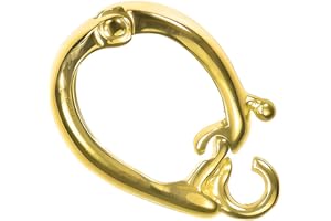 UGEMS 14K Gold Enhancer Hinged Bail with Ring 13mm x 3mm