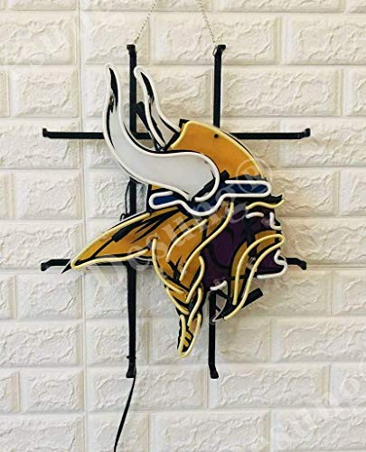 Desung 20"x16" Minnesota Sports Team Viking Neon Sign Light (MultipleSizes) HD Vivid Printing Tech Handmade Man Cave Beer Bar Pub Lamp VD24 - Thumbnail 2
