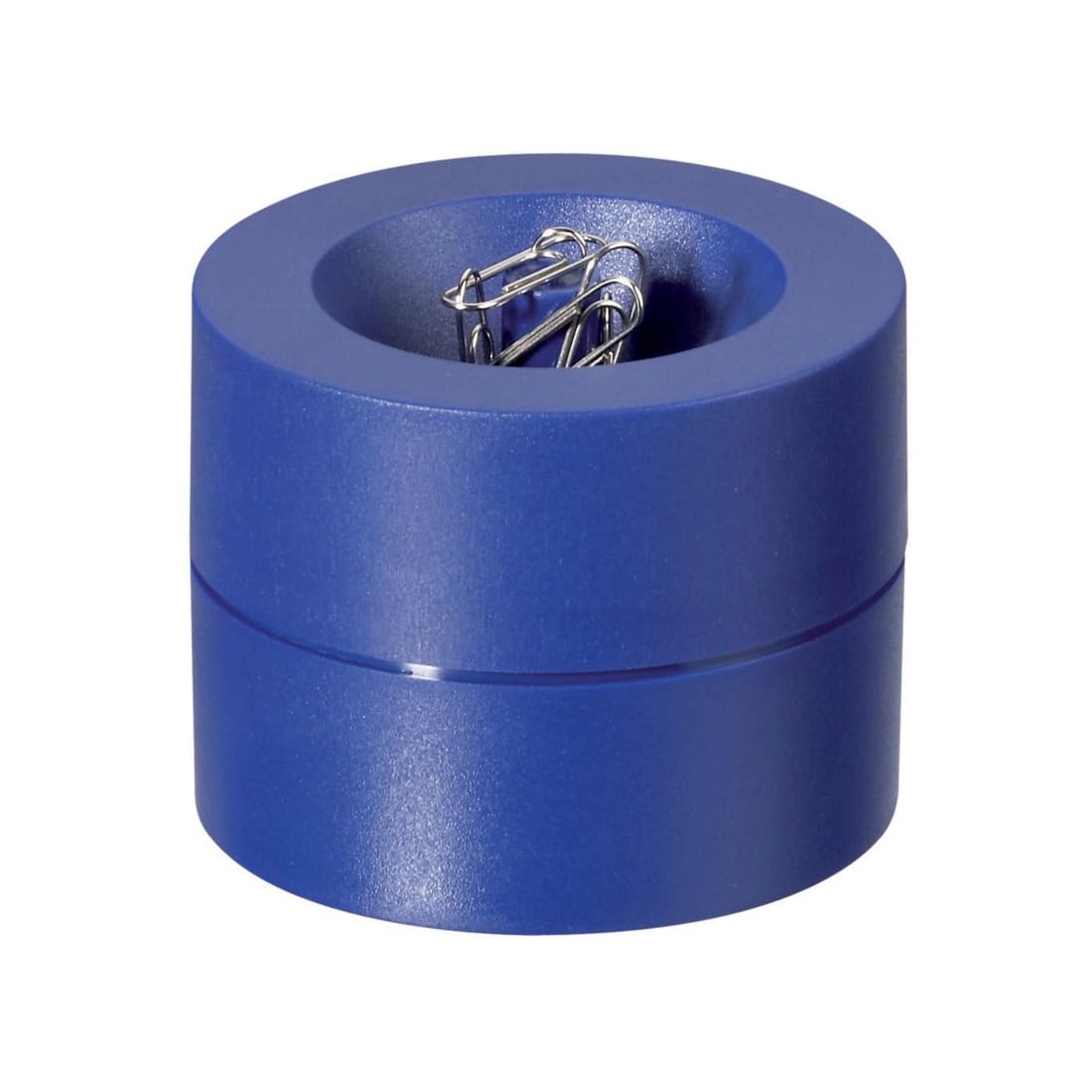 MAUL magnetic paperclip holder, Ø 73mm, H66mm, Blue