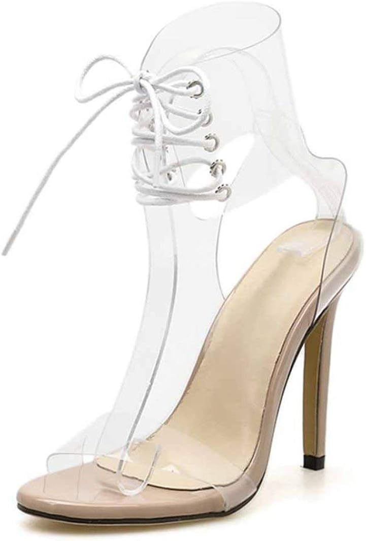 lace up jelly sandals