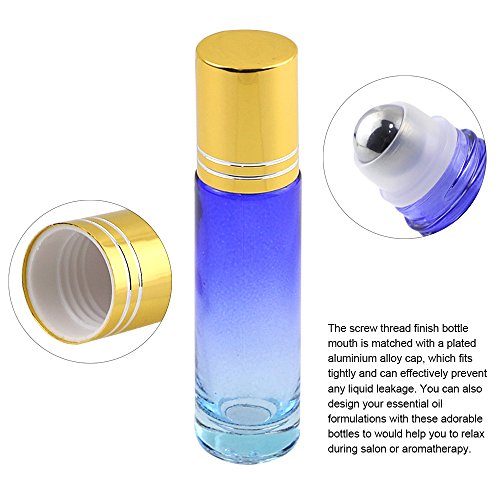 36pcs Glass Roller Bottle for Essential Oil 10ml with Glass Pipettes, Plastic Funnels, Opener and Label by Superlele - Thumbnail 4