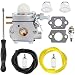Hipa 753-06190 Carburetor for Troy Bilt TB21EC TB22 TB22EC TB32EC TB42BC TB80EC TB2040XP Trimmer Weedeater Yard Man Y25 Y2500 Y2550EC Y2700EC Y2900EC Y60 YM21CS YM71SS Sears Craftsman WT-973