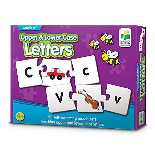 The Learning Journey: Match It! - Upper & Lower Case Letters - Self-Correcting Alphabet Matching Puzzle