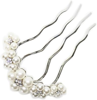 Amazon Co Jp コーム ヘア 入学式 夜会巻き 成人式 着物 簪 ヘアアクセサリー コーム 髪飾りかんざし Fk9001plsr ジュエリー
