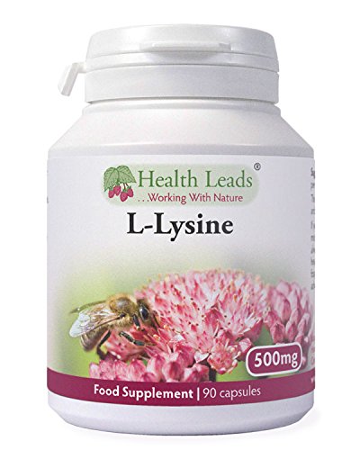 L-Lysine 500mg x 90 Capsules (No Magnesium Stearate)