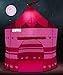 Girl's Pink Princess Castle Play Tent with LED light & Glow in the dark stars - Indoor / Outdoor Kids Tent - Kids Lighted Playhouse - CPSIA Compliant
